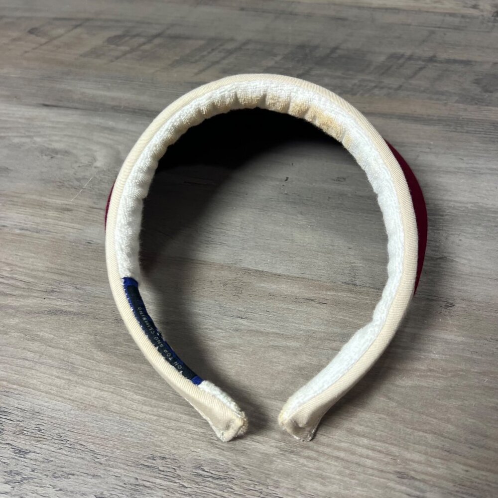 Vintage FSU Embroidered Red & Cream Visor Headband - Adjustable & Comfortable - Picture 4 of 5